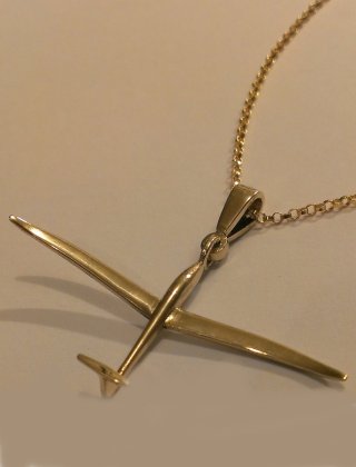 Gold Arcus jewellery glider Pendant